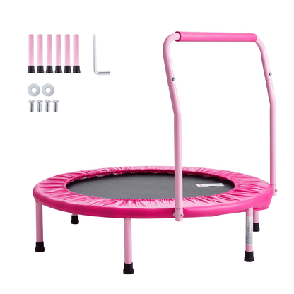 36" Trampoline for Kids Foldable Mini Toddler Trampoline Indoor Outdoor