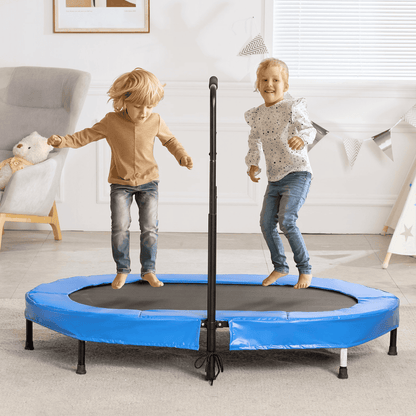 56" Trampoline for Kids Foldable Mini Toddler Trampoline Indoor Outdoor