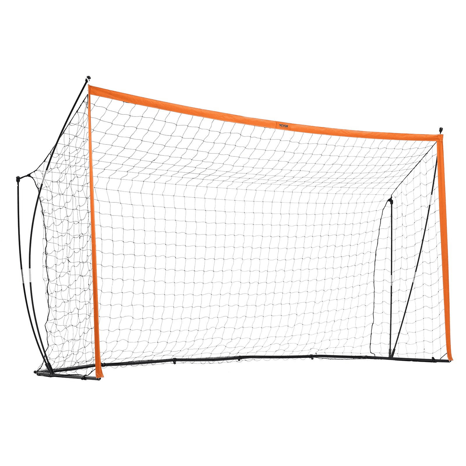 12x6 ft Portable Soccer Goal Kids Soccer Net Carry Bag Backyard Training Orange