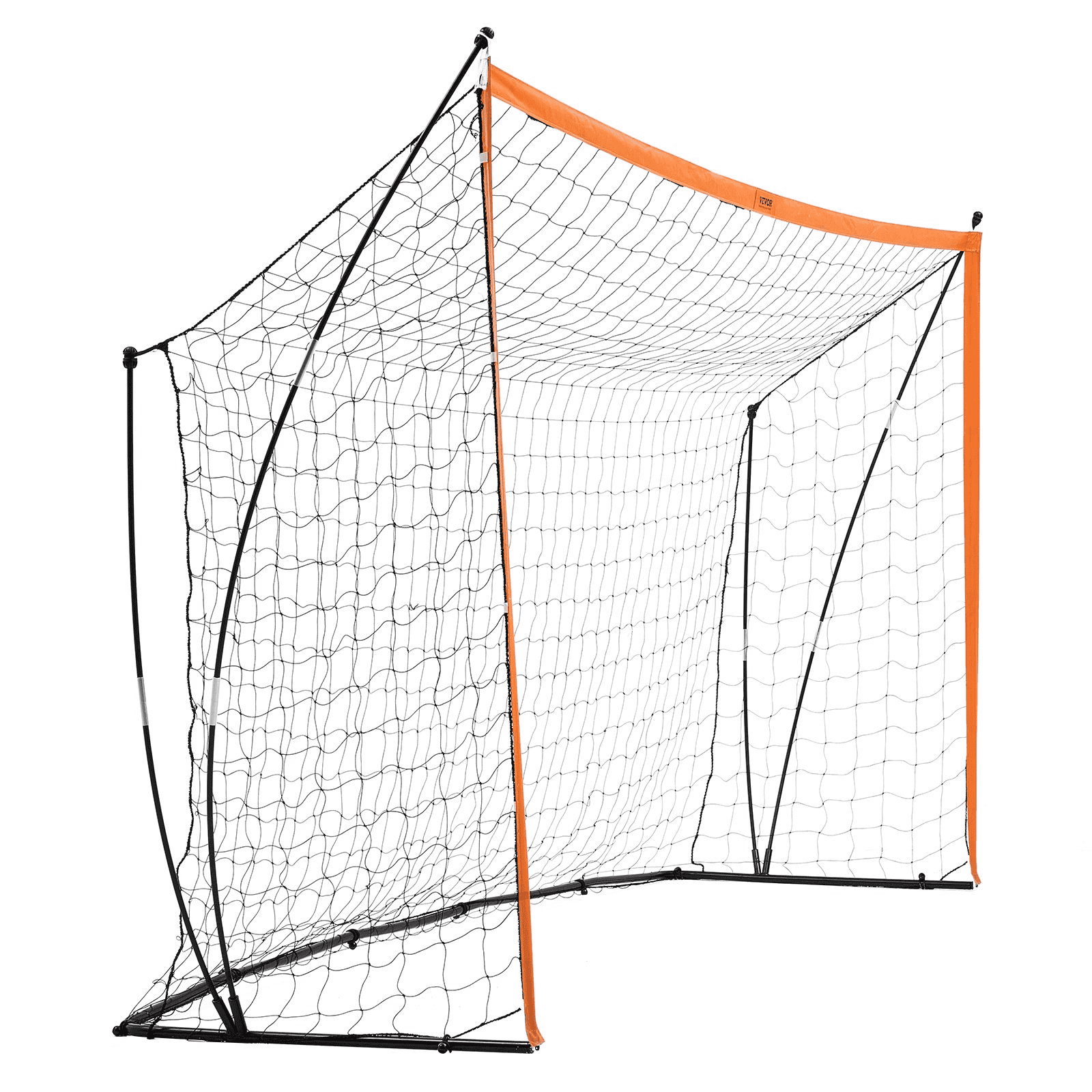 12x6 ft Portable Soccer Goal Kids Soccer Net Carry Bag Backyard Training Orange