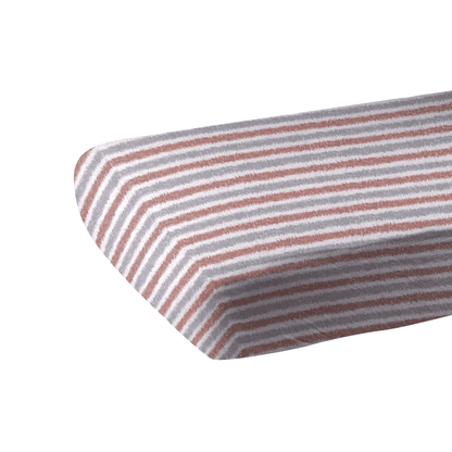 Western Stripe Cotton Muslin Crib Sheet