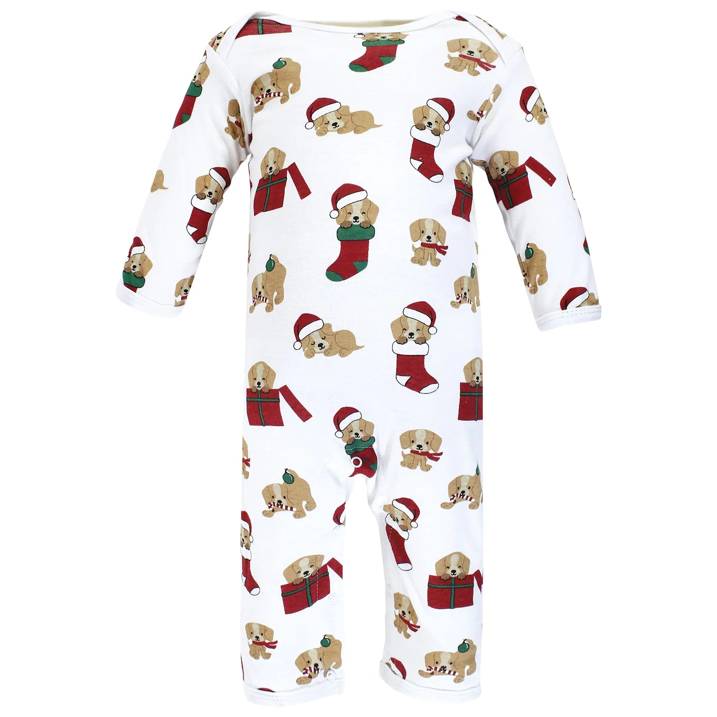 Hudson Baby baby-girls Cotton Coveralls 18-24 Months Christmas Dog