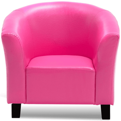 PU Leather Kids Sofa Armrest Chair Sturdy Non-slip Feet Children Sofa Entertainment and Leisure Multi-functional Chair