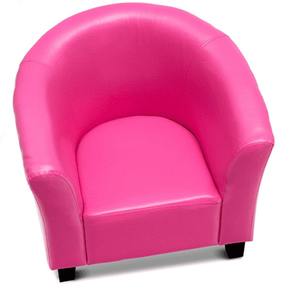 PU Leather Kids Sofa Armrest Chair Sturdy Non-slip Feet Children Sofa Entertainment and Leisure Multi-functional Chair