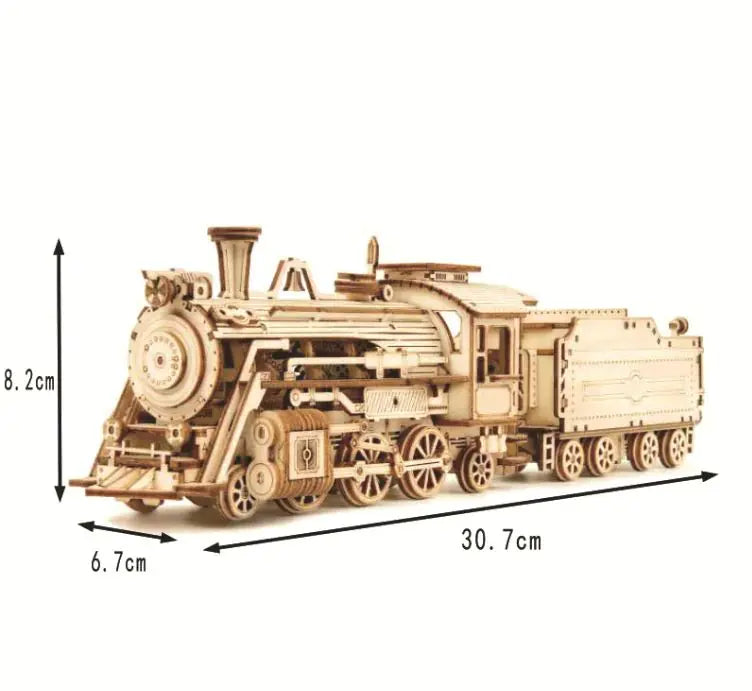 Steam Train 3D Three-dimensional Puzzle Mechanical Intelligence Toy