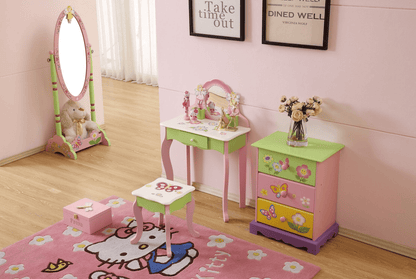 Kids Makeup Table - Vanity Set with Stool