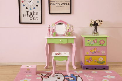 Kids Makeup Table - Vanity Set with Stool