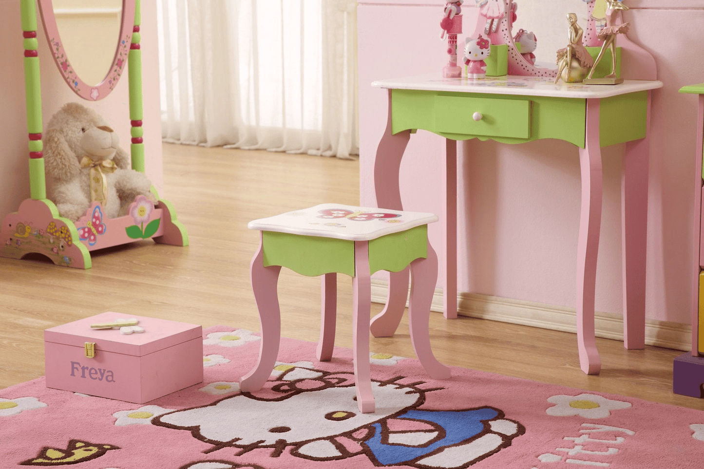 Kids Makeup Table - Vanity Set with Stool