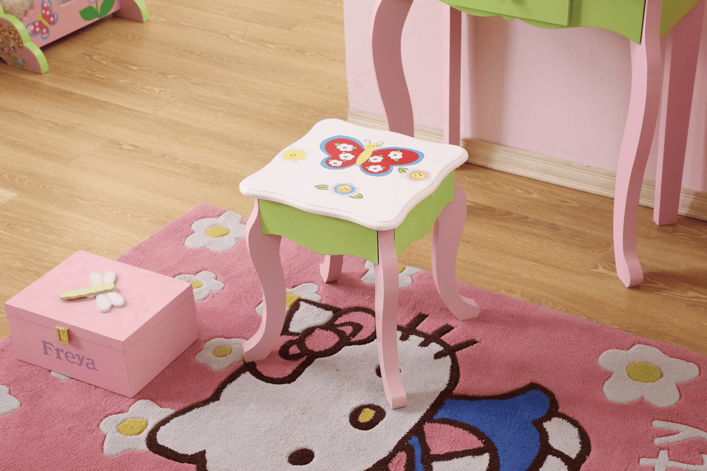 Kids Makeup Table - Vanity Set with Stool