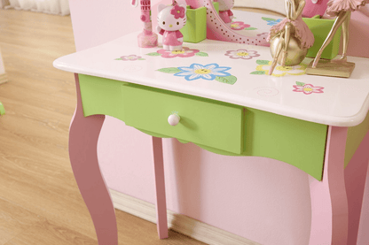 Kids Makeup Table - Vanity Set with Stool