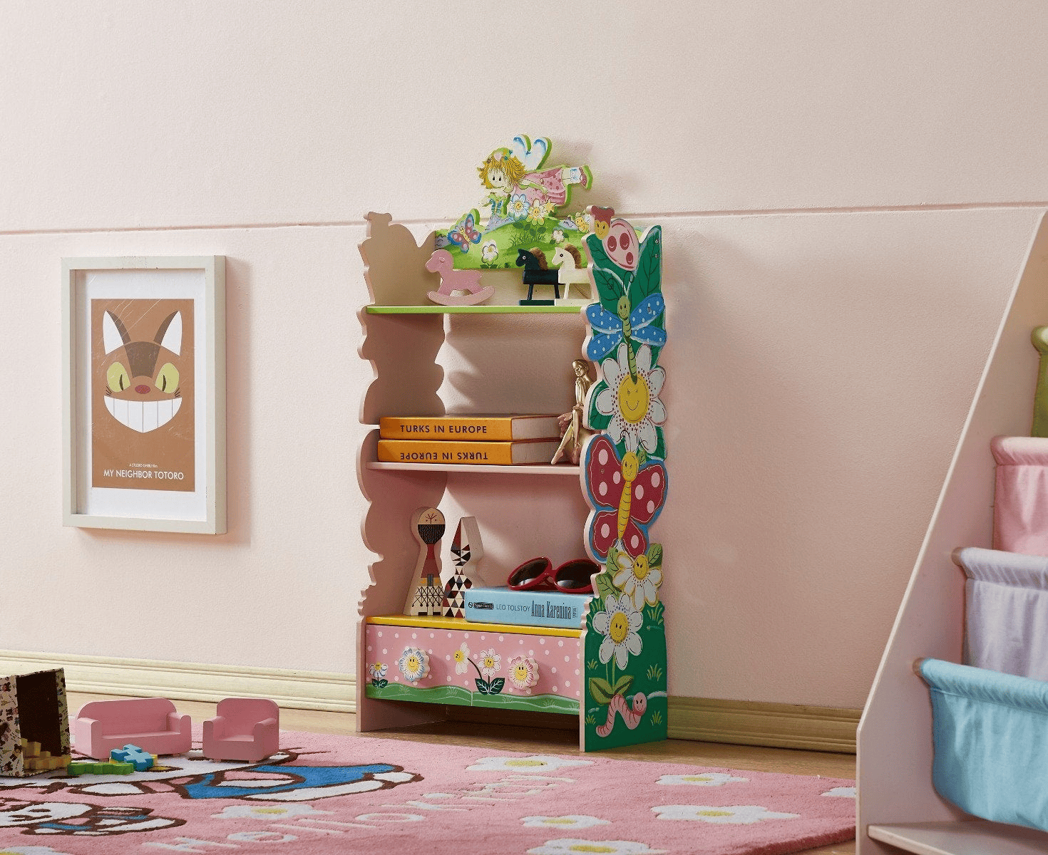 Childrens Painted Bookshelves - Bookshelf with Drawers