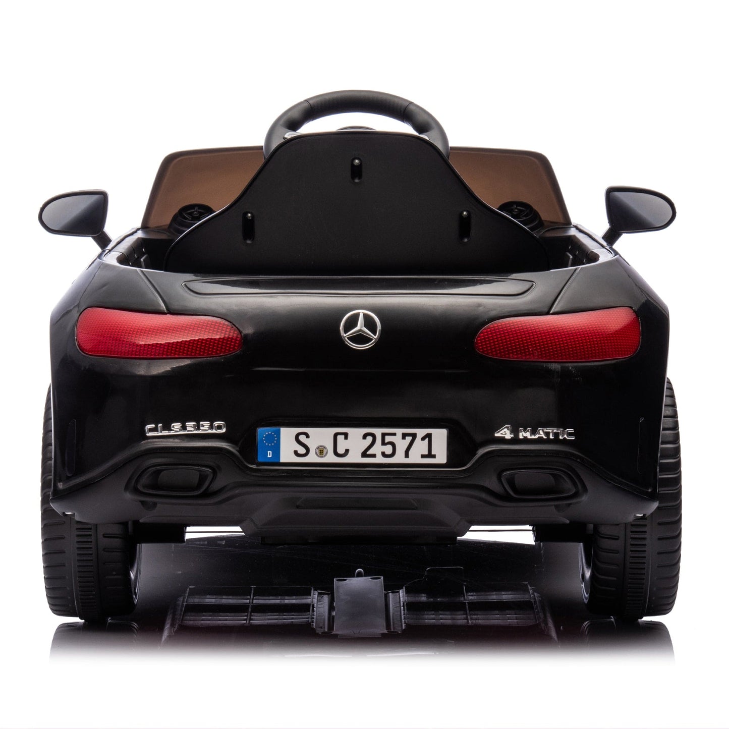 Licensed Mercedes-Benz CLS 350,12V Kids Ride On Toy Car w/Parents Control,2wd,Four-wheel suspension,Music,Bluetooth,LED Light,USB,Power display,Volume adjustment,Speeds 1.24-3.11MPH for Kids Aged 2-4.