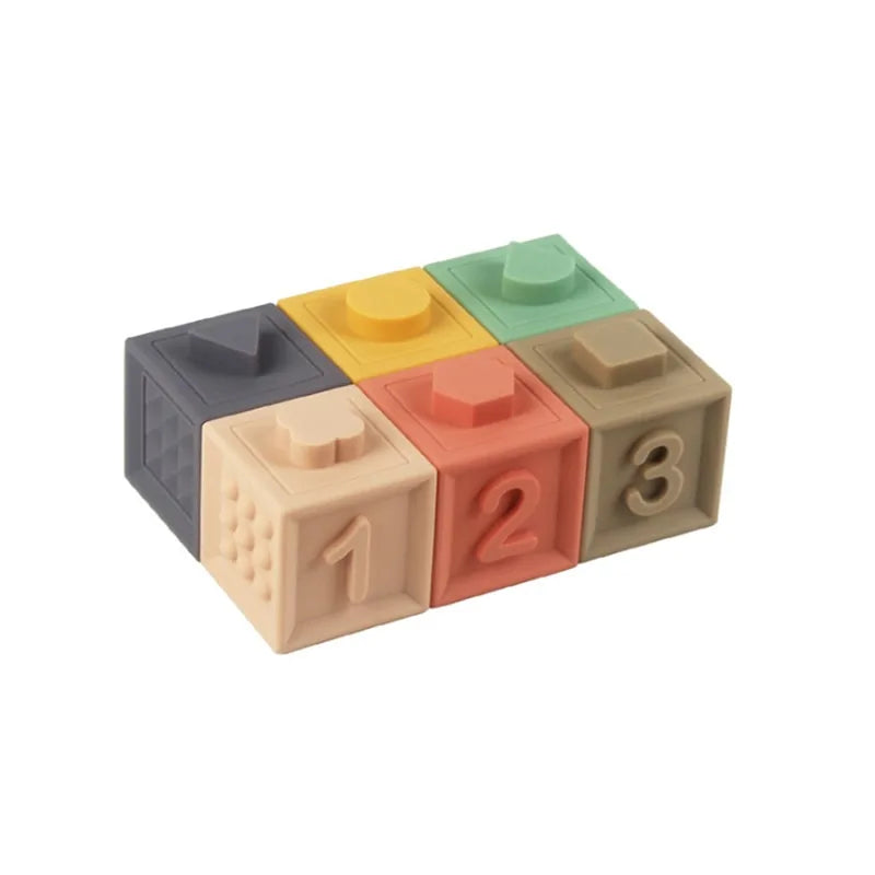 Silicone Educational Building Blocks For Toddlers