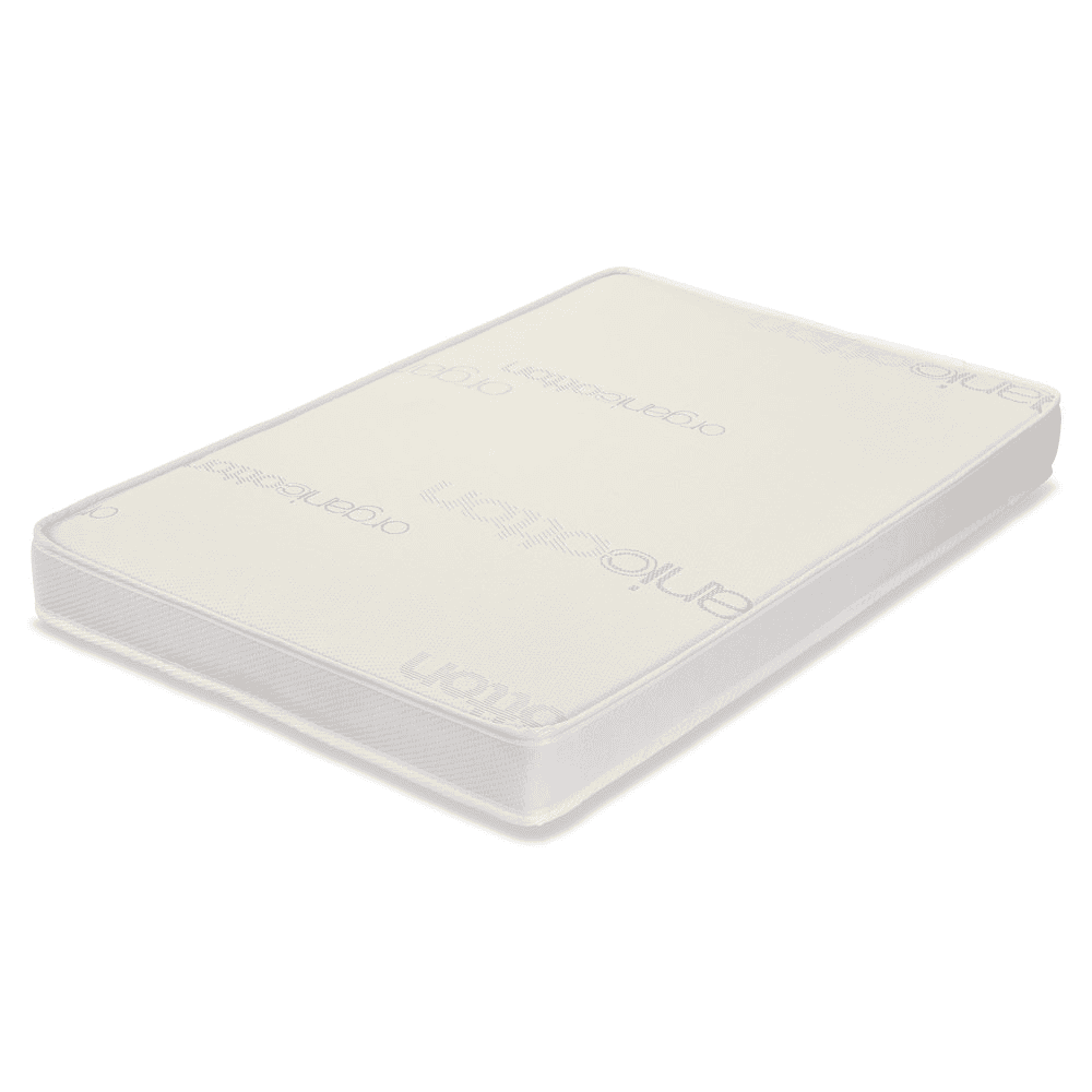 3" Soy Foam Mini/Portable Crib Mattress Pad with 100% Organic Cotton Top Layer on Waterproof Cover, For LA Baby Non-Full Size Cribs Only