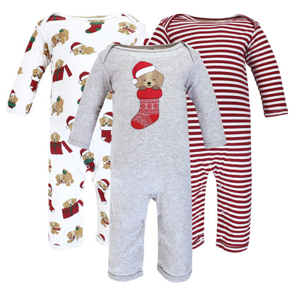 Hudson Baby baby-girls Cotton Coveralls 18-24 Months Christmas Dog