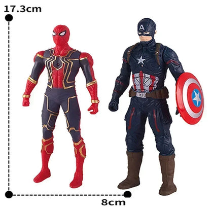 Marvel Glow Heroes: 17cm Spiderman, Hulk, Iron Man Action Figures - Kids' Toys & Collectibles