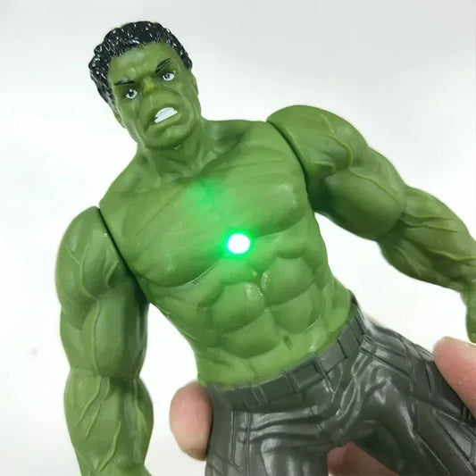 Marvel Glow Heroes: 17cm Spiderman, Hulk, Iron Man Action Figures - Kids' Toys & Collectibles