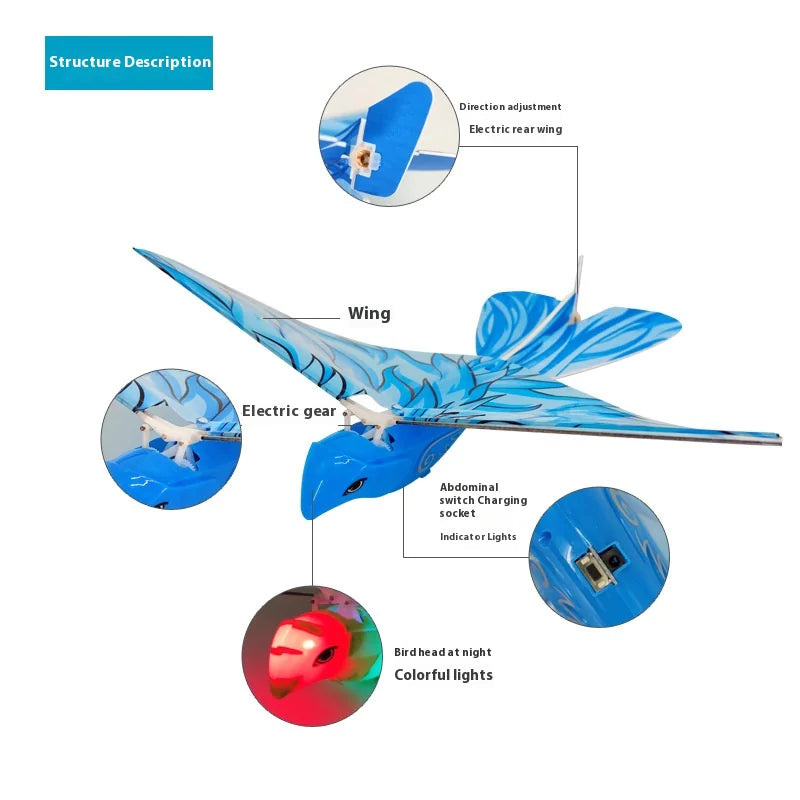 Remote Control Flapping Bird Toy