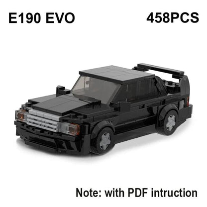 MOC Classics 190E E190 EVO Speed Sports Car Building Blocks Set