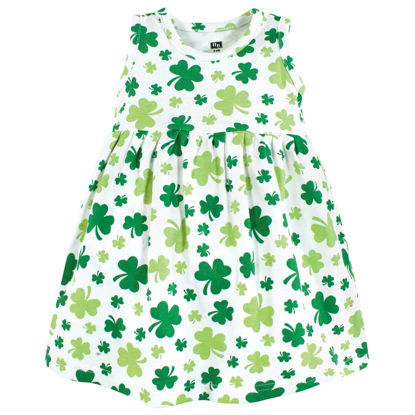 Hudson Baby Baby Girls' Cotton Dress and Cardigan Set 5T Shamrocks