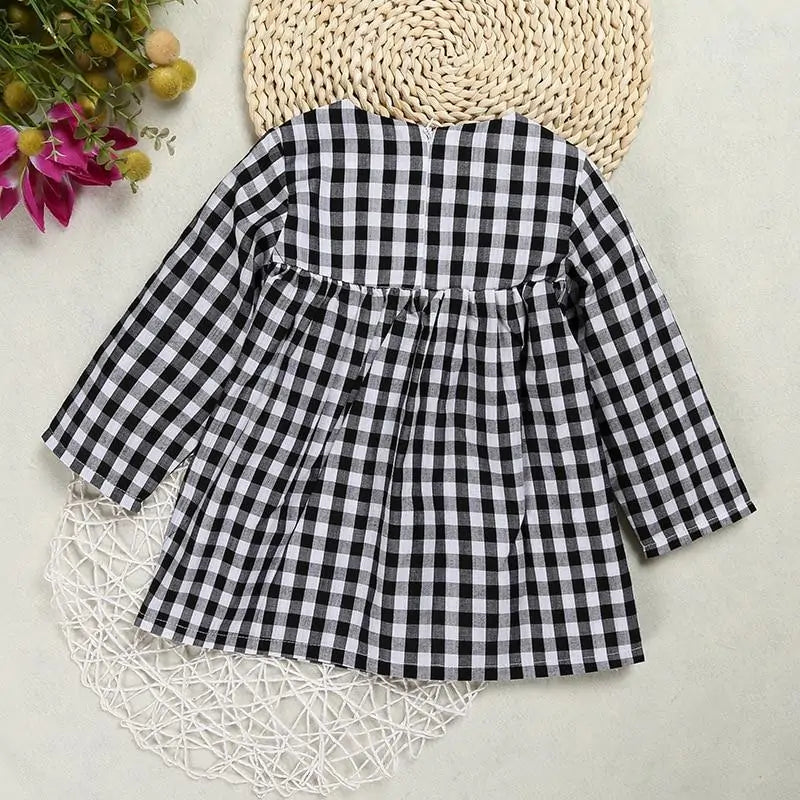 Baby Girls Plaid Winter Dress