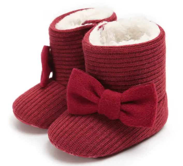 Cozy Sunflower Cotton Baby Boots