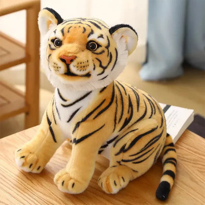 Roaring Fun: 23cm Simulation Baby Tiger Plush Toy for Adventurous Kids!