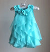 Blooming Beauty: Sleeveless Chiffon Girls' Dress