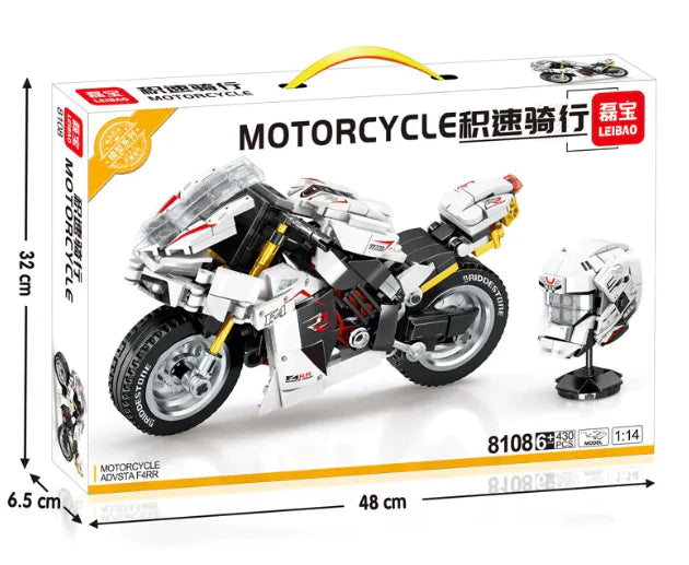 Motorcycle Model Building Block Toy