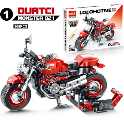 Motorcycle Model Building Block Toy