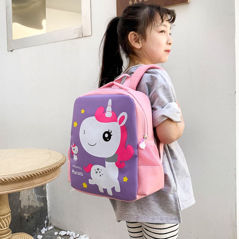 Dino & Unicorn Delight: Ultralight Waterproof Cartoon Backpack for Kids! 🦕🦄🎒