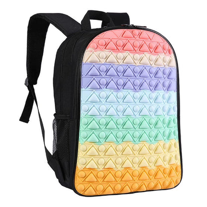 RainbowPress Decompression Backpack: Colorful Relief for All Ages! 🌈🎒