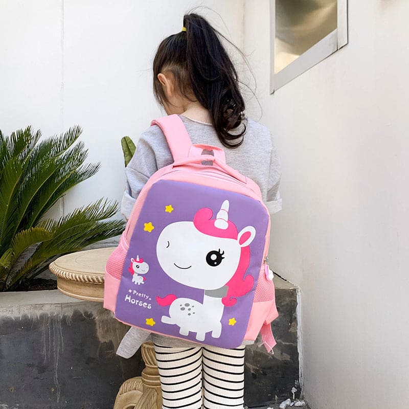 Dino & Unicorn Delight: Ultralight Waterproof Cartoon Backpack for Kids! 🦕🦄🎒