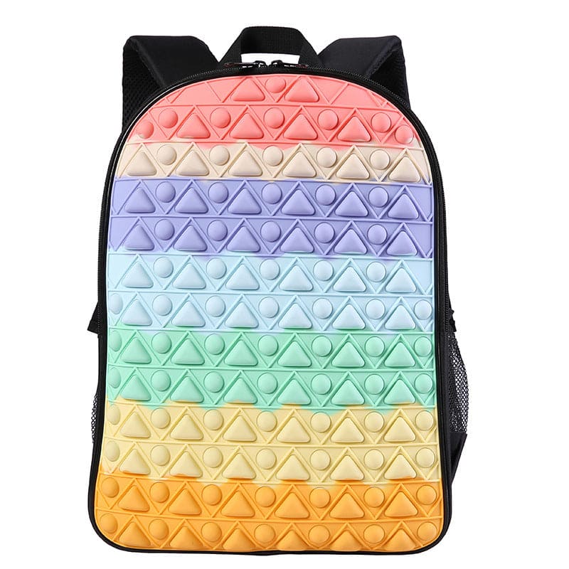 RainbowPress Decompression Backpack: Colorful Relief for All Ages! 🌈🎒