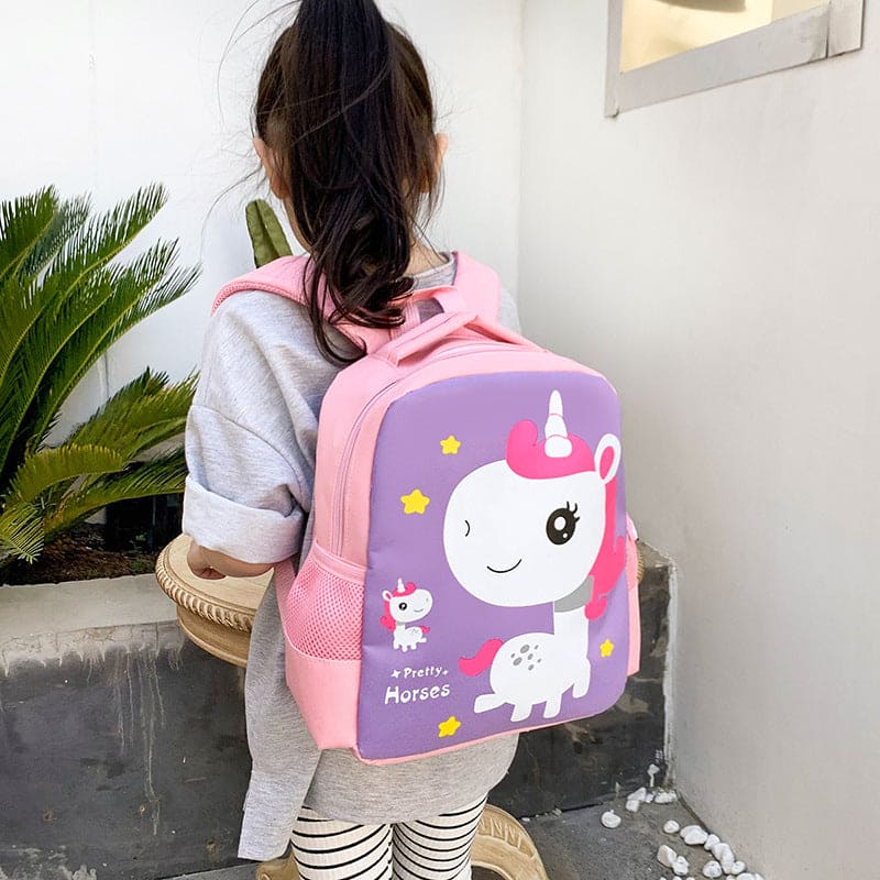 Dino & Unicorn Delight: Ultralight Waterproof Cartoon Backpack for Kids! 🦕🦄🎒