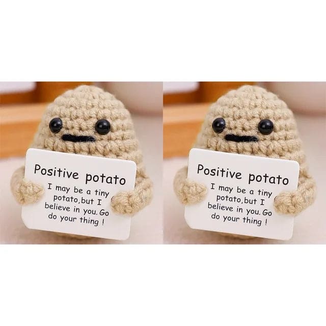 Potato Hug Pocket Mini Handmade Plush Wool Knitting Doll