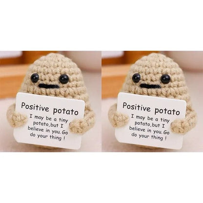 Potato Hug Pocket Mini Handmade Plush Wool Knitting Doll