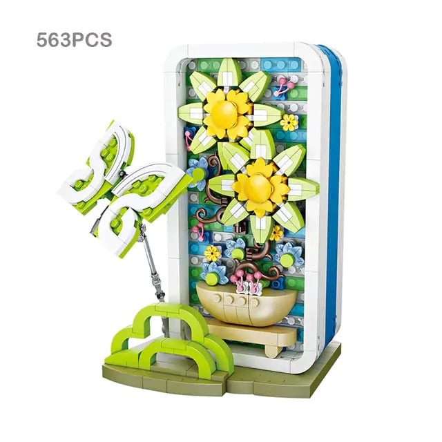 3D Flower Bricks Toy