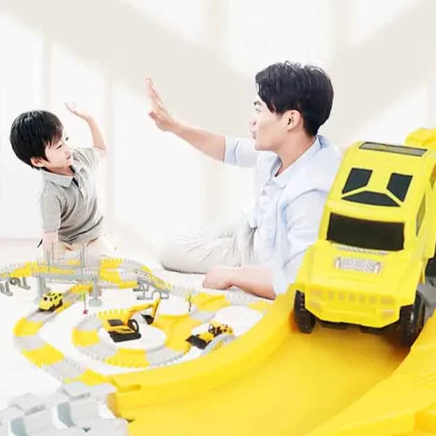 ElectroTrack Builders: Interactive Educational Toy Car Set