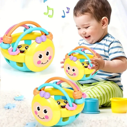 Baby Sensory Rattle Ball – 10cm Bendy Walker & Intelligence Development Toy