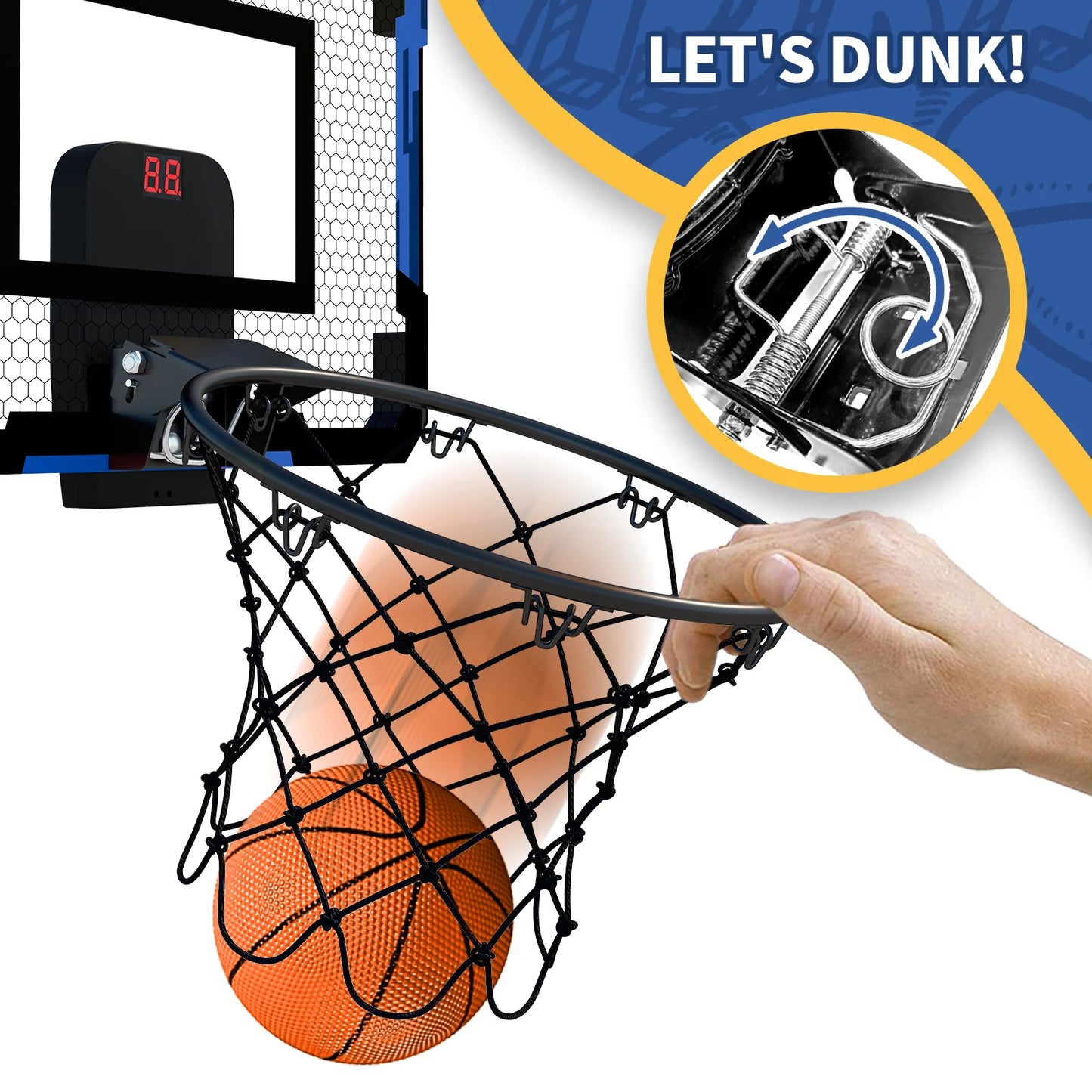 Slam Dunk Fun: Foldable Basketball Hoop Set for Kids 3+