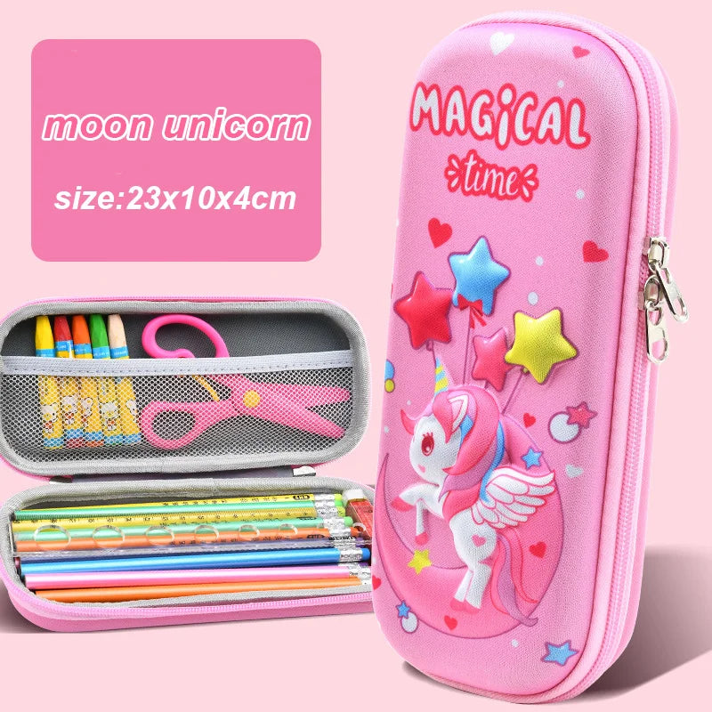 3D decorated EVA Pencil Box for children multivariant-9