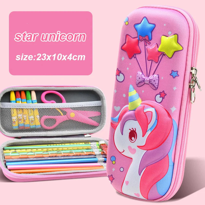 3D decorated EVA Pencil Box for children multivariant-8