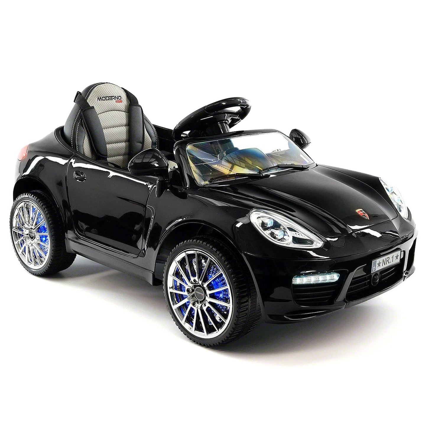 Kiddie Roadster 12V Kids Electric Ride-On Car with R/C Parental Remote | Black Metallic