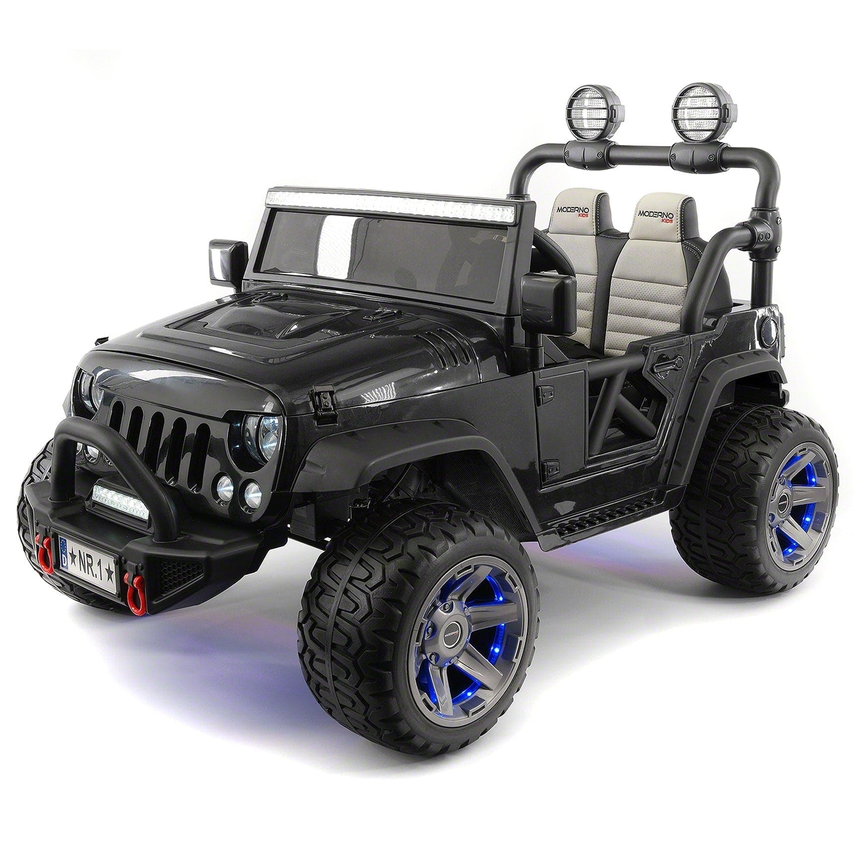 Trail Explorer 24V Kids Ride-On Car Truck with R/C Parental Remote | Black