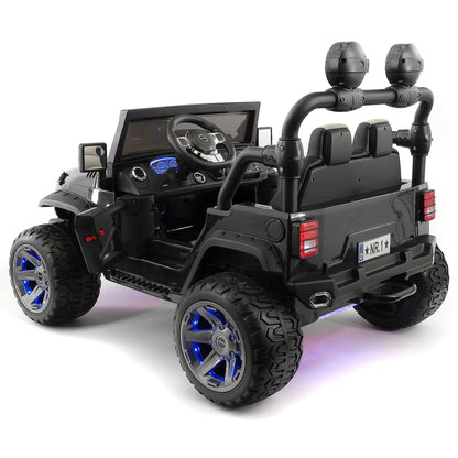 Trail Explorer 24V Kids Ride-On Car Truck with R/C Parental Remote | Black