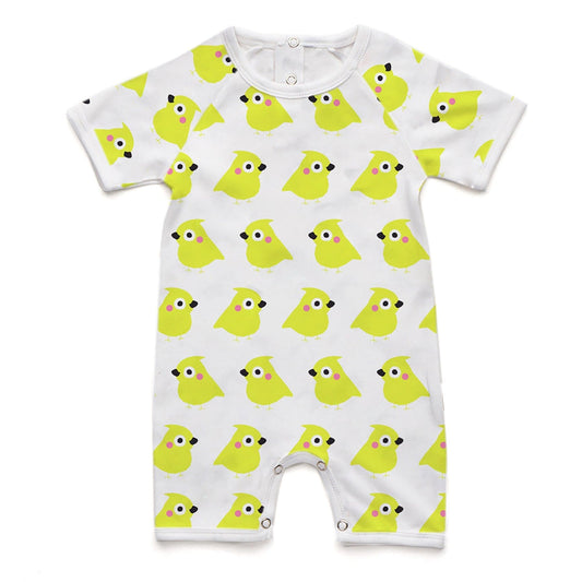 The Yellow Chick - Short Romper - 100% Organic