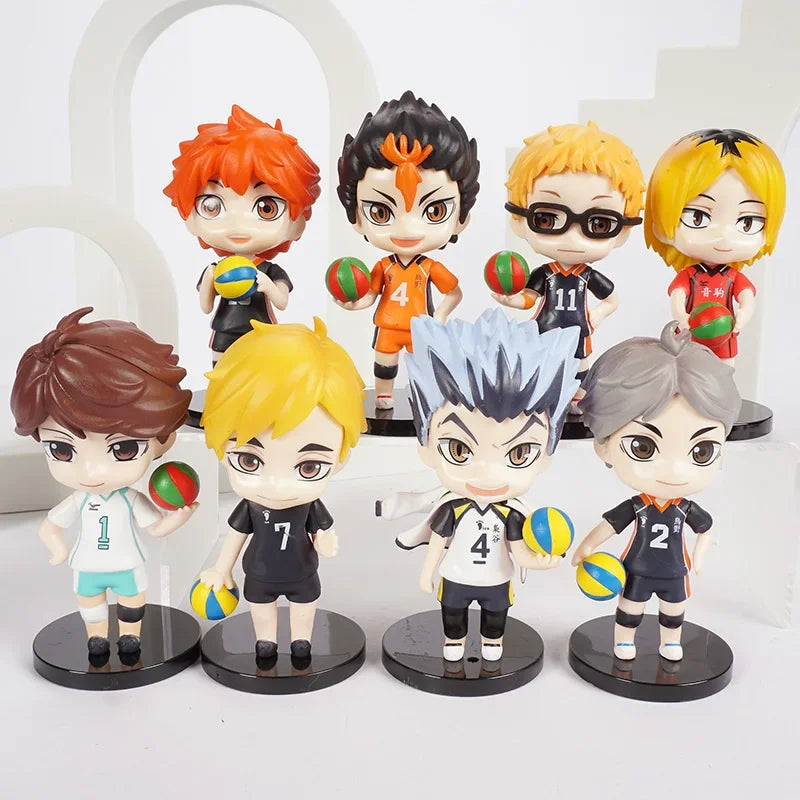 Haikyuu!! Heroes Unleashed: Collectible Figures of Kenma, Hinata, Bokuto, and Nishinoya - Your Anime Dream Team in Miniature! 🏐🌟