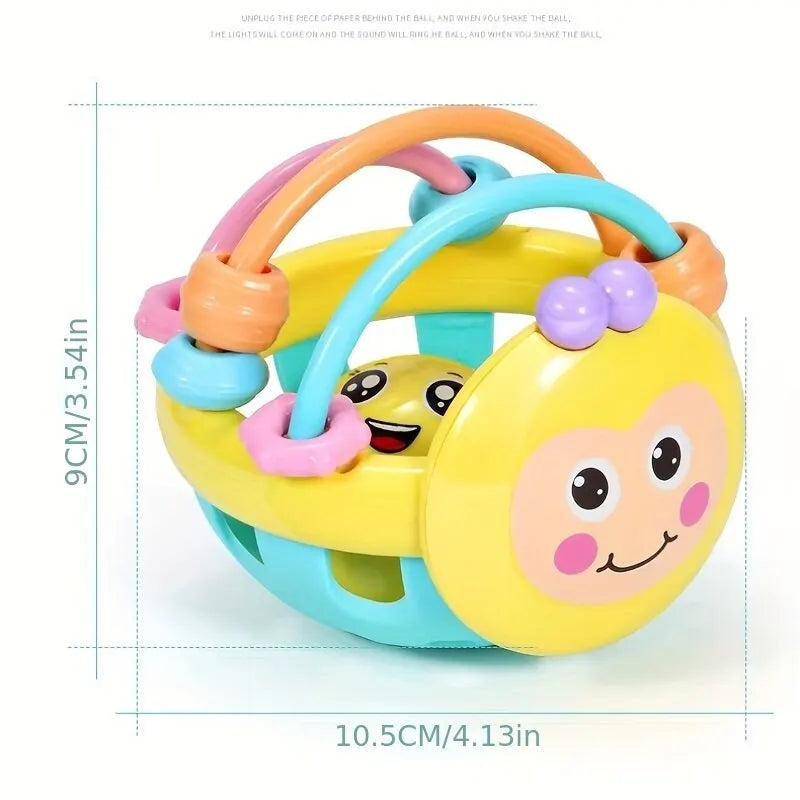 Baby Sensory Rattle Ball – 10cm Bendy Walker & Intelligence Development Toy