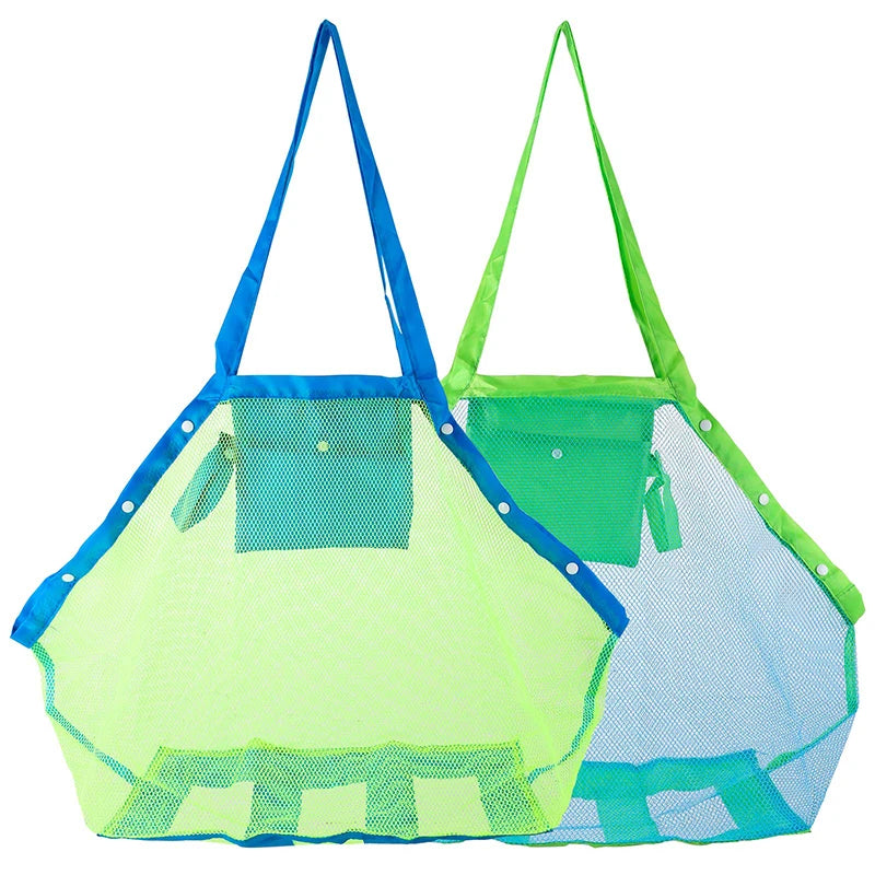 Sandy Tots Mesh Marvel: Versatile Beach & Toy Storage Bag